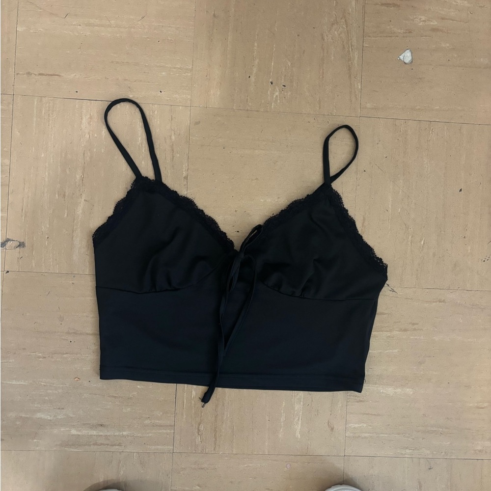 Elegant Black Lace Cami Top